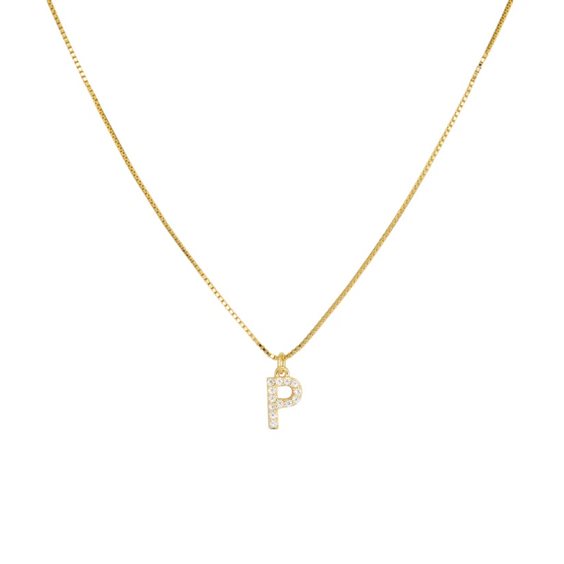 Collana Dilvdò Donna Letters in Argento Zircone CLDOP - CLDOP